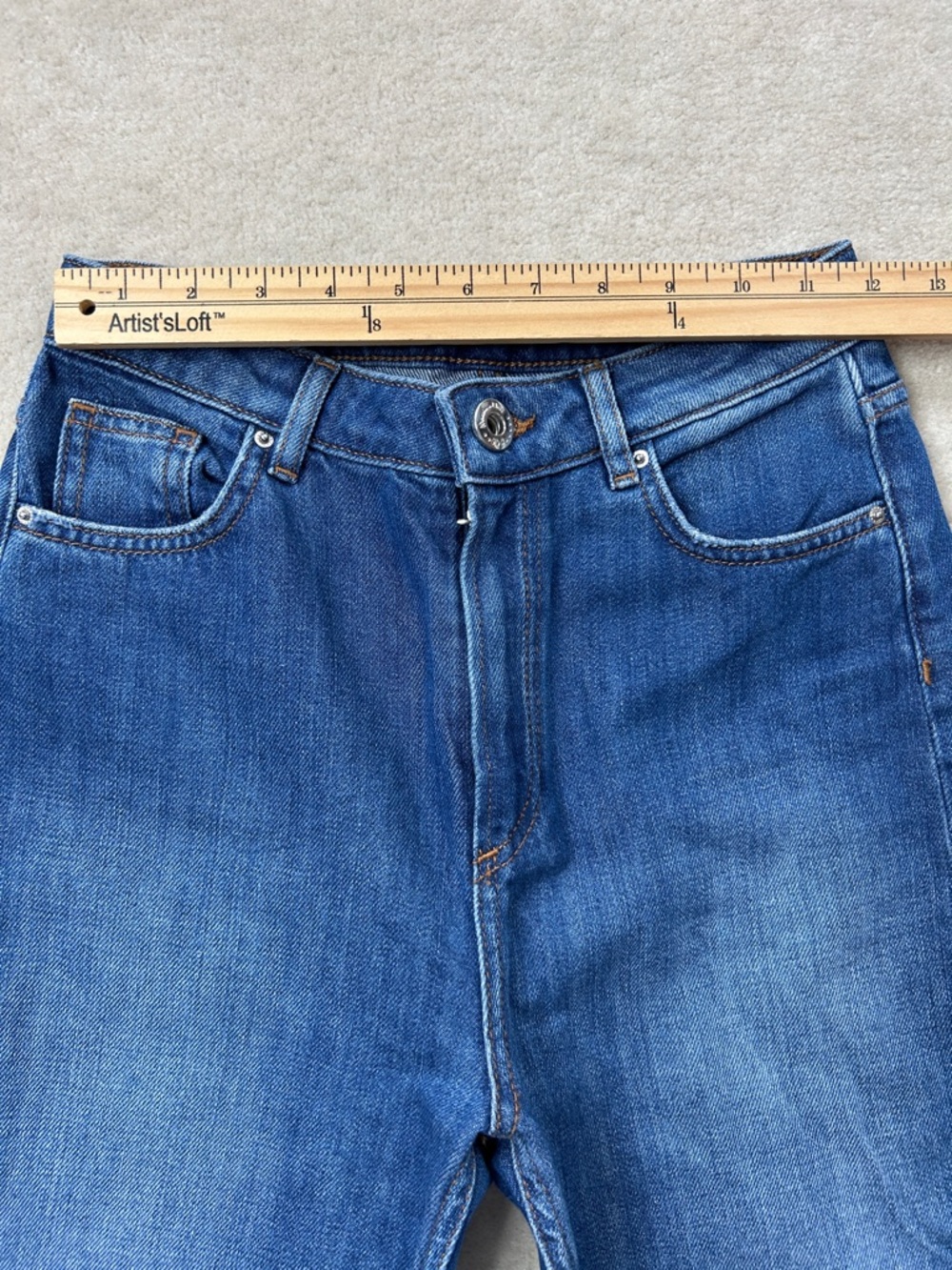 Massimo Dutti High Rise Mom Jeans Size 2 - Picture 13 of 14